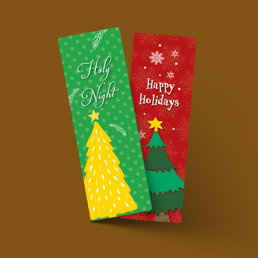 Christmas tree bookmarks - Dudus Online