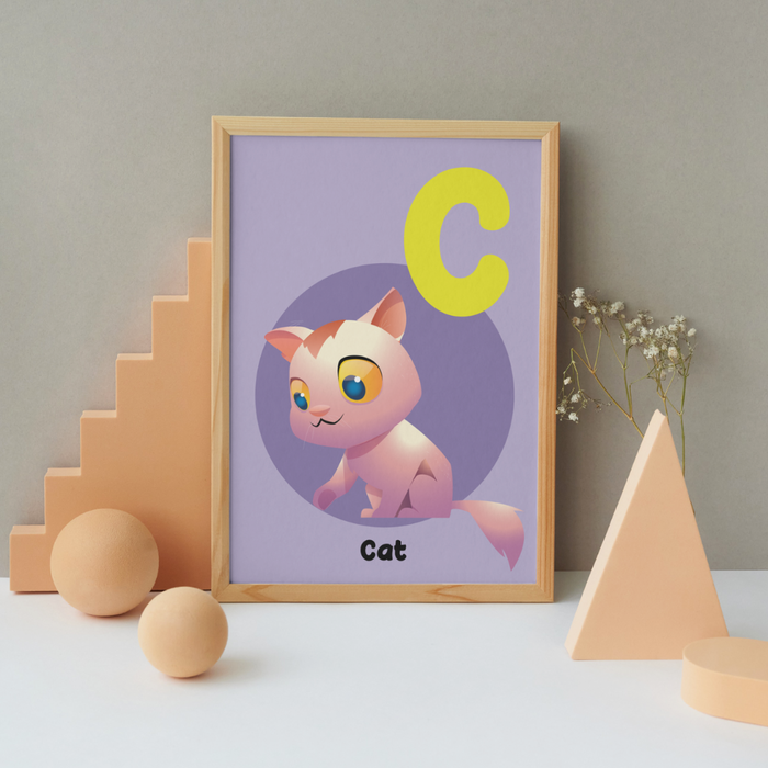 C for Cat poster - Dudus Online