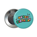 Elegant happy birthday button badge - Dudus Online