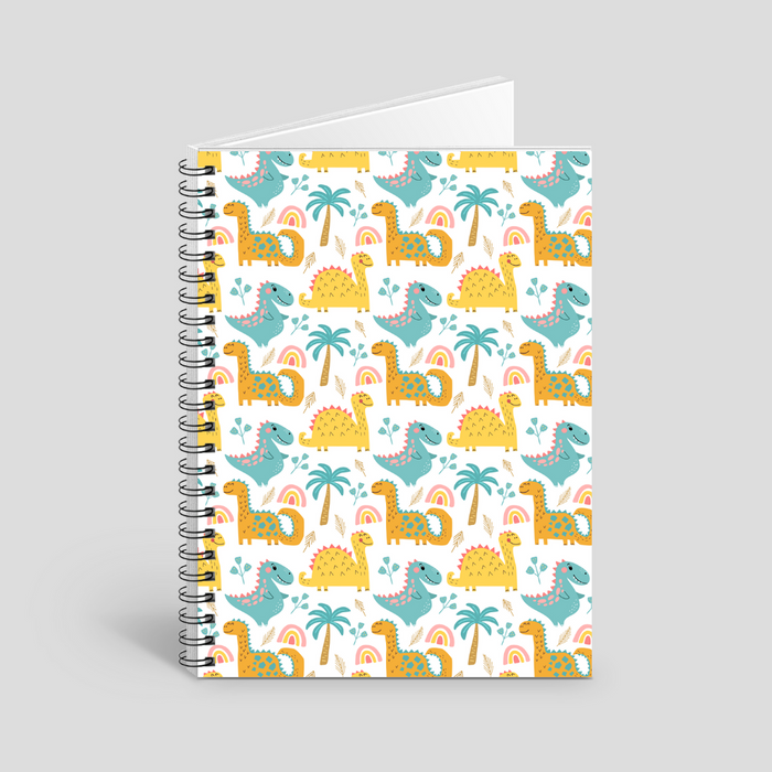 Dino world notebook - Orange