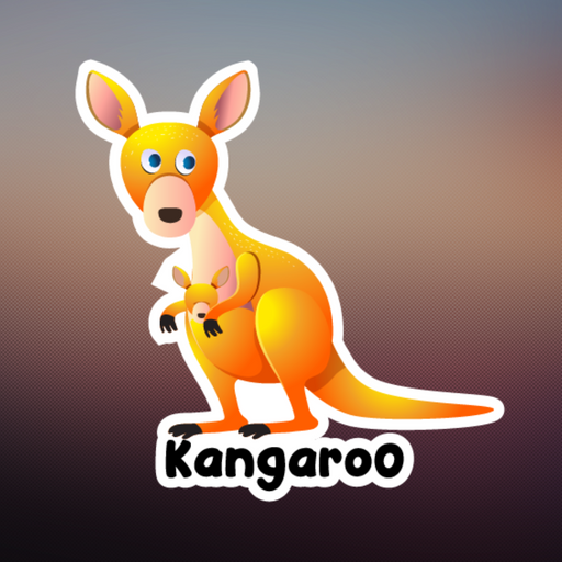 Kangaroo stickers - Dudus Online