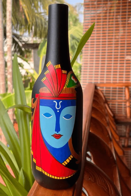 Krishna painted vase - Dudus Online