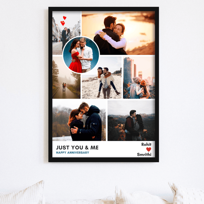 Just you and me collage photo frame