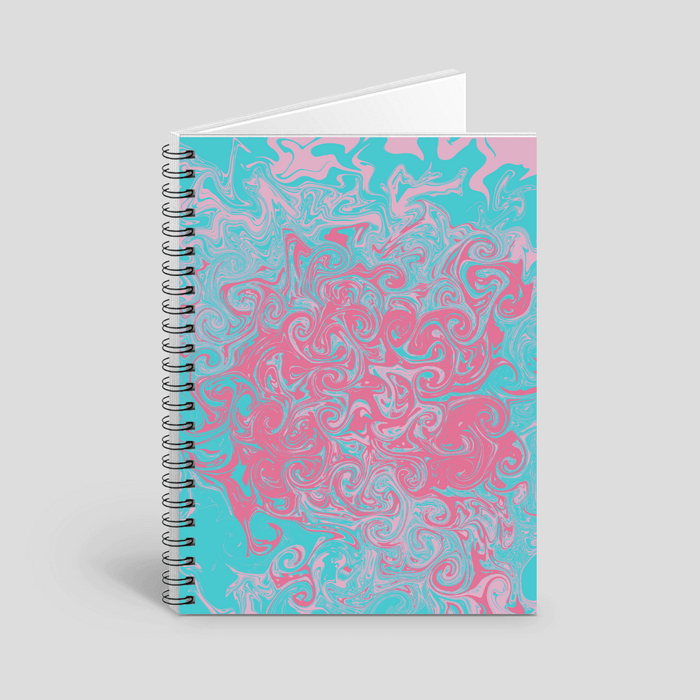 Blushy teal notebook by Tantillaa