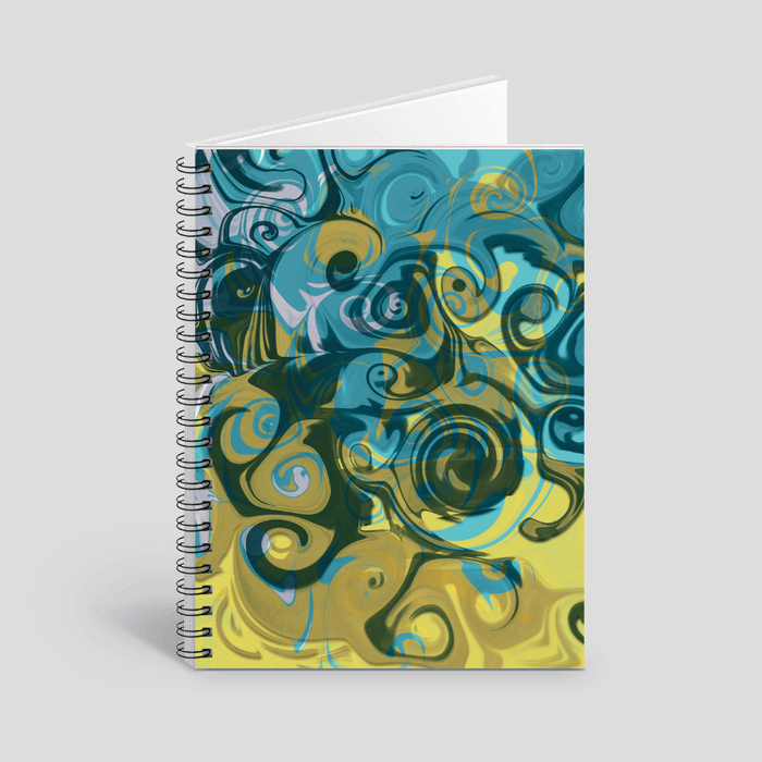 Colorful twirl notebook by Tantillaa
