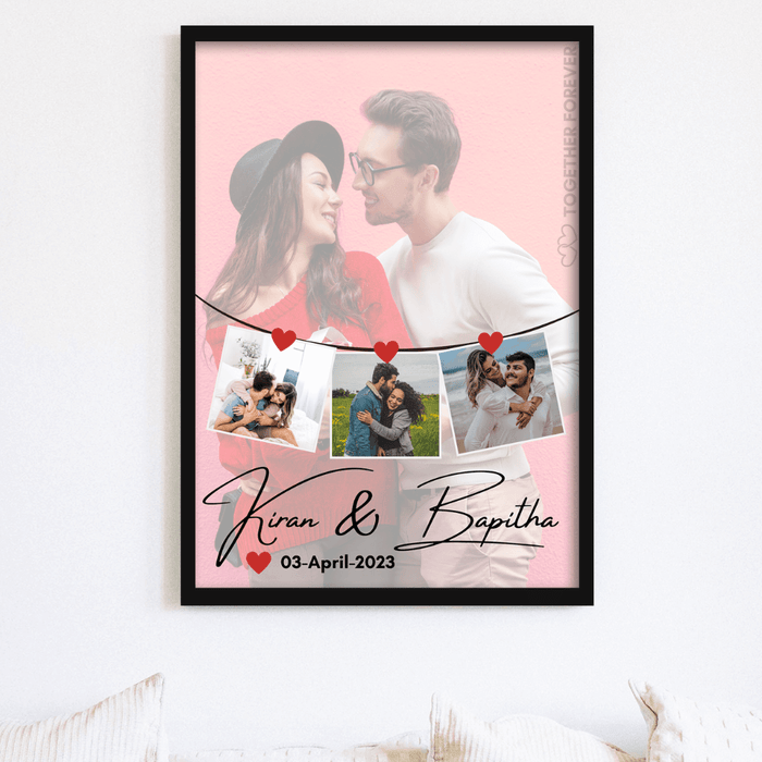 Couple together forever photo frame