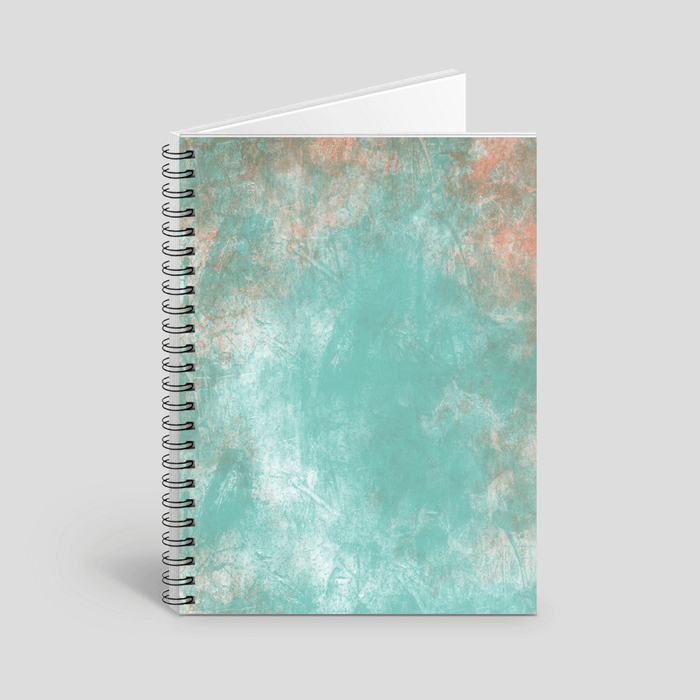 Grungy turquoise notebook by Tantillaa