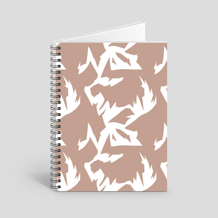Peach and white notebook by Tantillaa