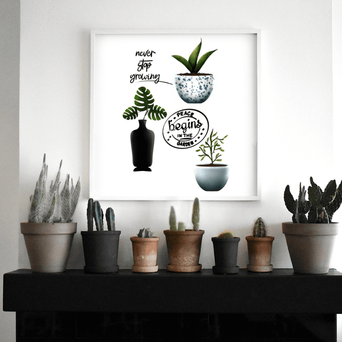 Plants frame by Tantillaa