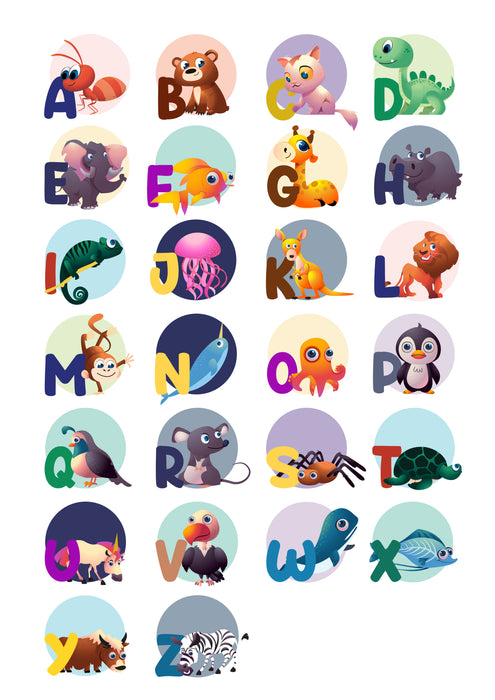 A-Z alphabet poster - Dudus Online