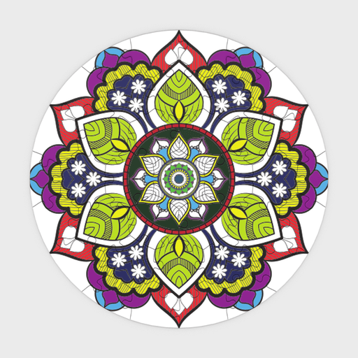 Floral rangoli puzzle - Dudus Online