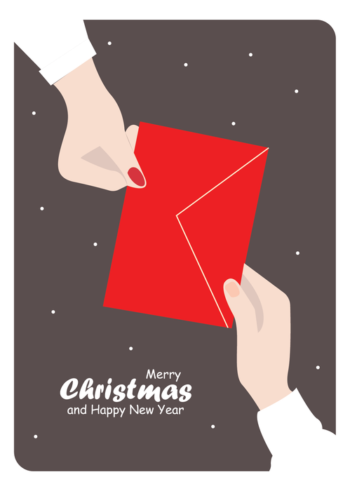 Exchange wishes greeting card