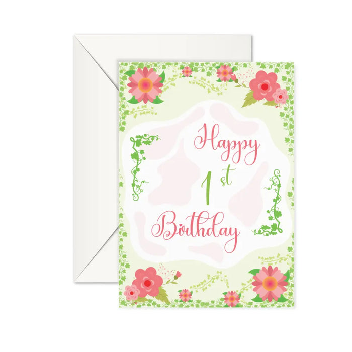 Floral pattern birthday cards - Dudus Online