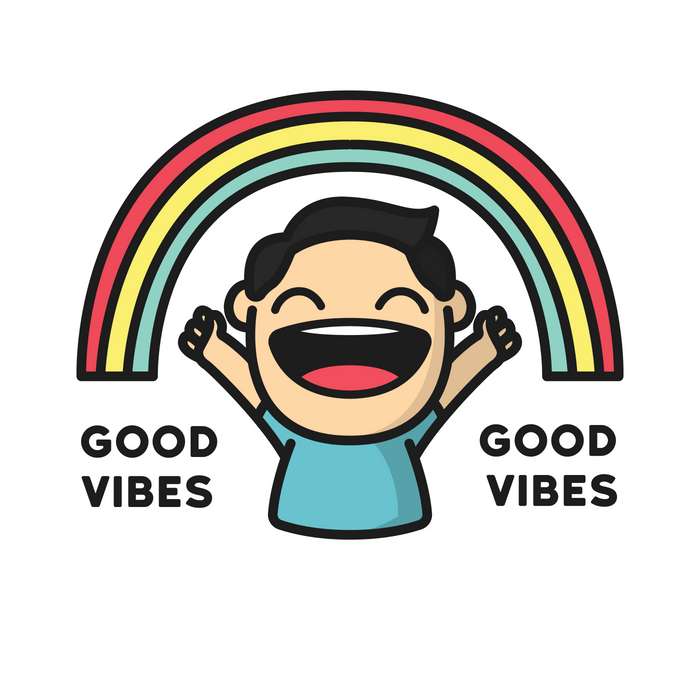 Good vibes stickers - Dudus Online
