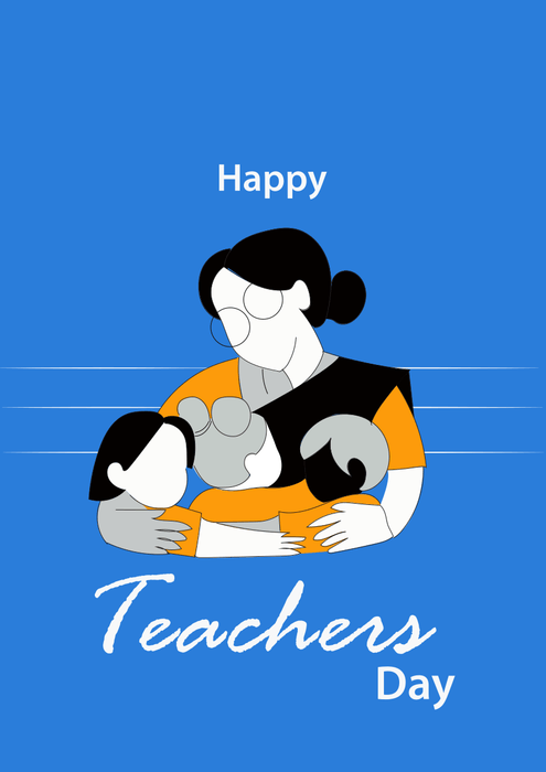 Happy teachers day greeting card - Dudus Online