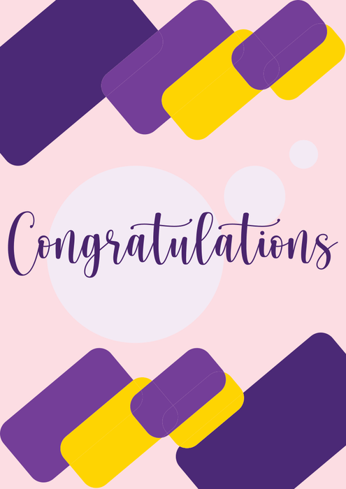 Congratulations - abstract card - Dudus Online