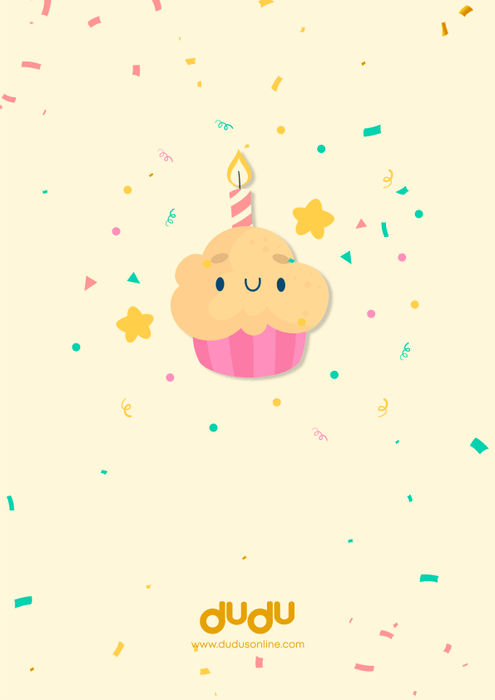 Happy birthday cup cake - Dudus Online