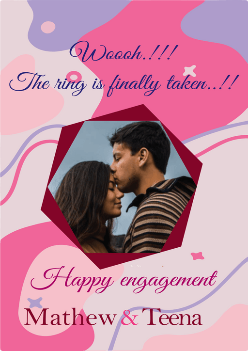Happy engagement card. Ring is finally taken. - Dudus Online