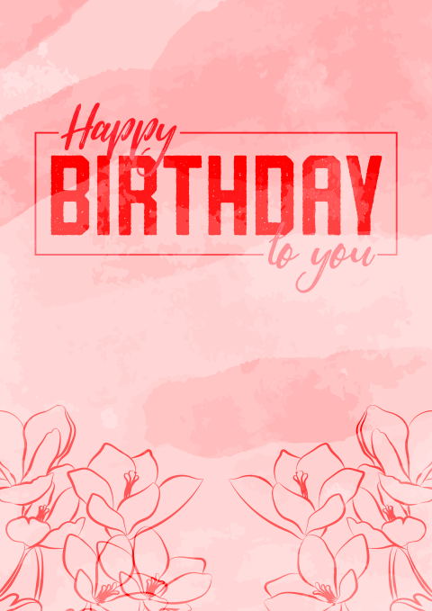 Red floral birthday wishes - Dudus Online