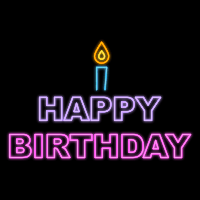 Happy birthday candle - Dudus Online