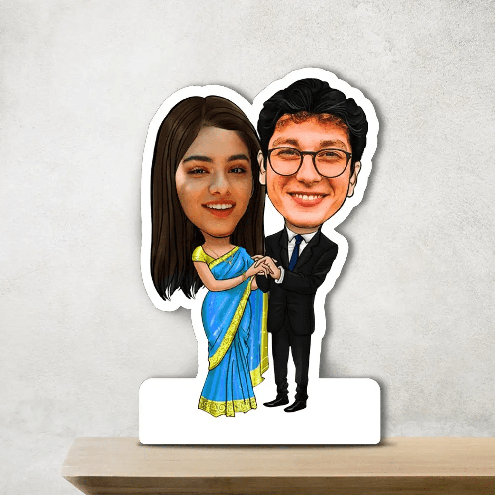 Couple Cutout Photo Frames/Standee Caricature MDF Wood Personalized Gift/customized  gifts for birthday gift,wedding