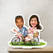 Couple cycle caricature stand - Dudus Online