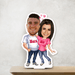Couple Hers & His caricature stand - Dudus Online