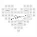 Love from heart collage photo frame - Dudus Online