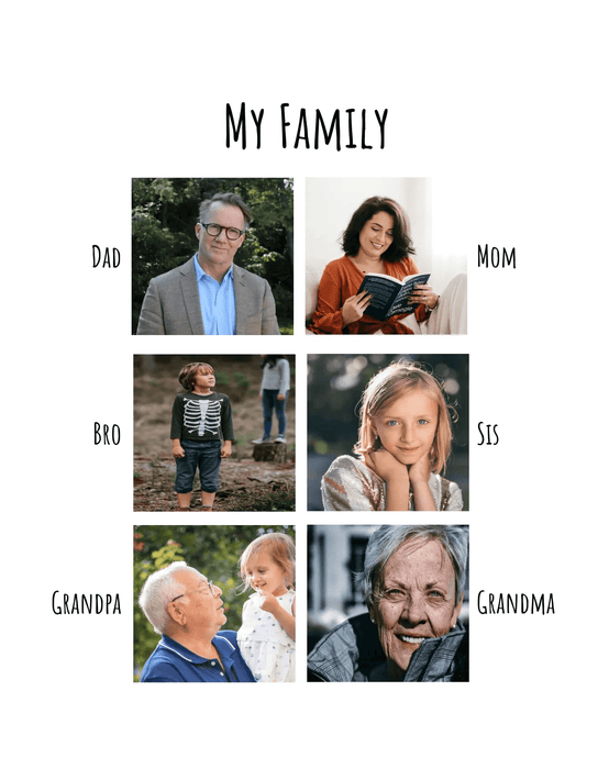 My family table top photo frame - Dudus Online