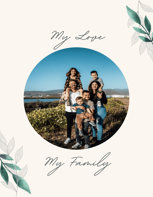 My love, My family frameless photo frame - Dudus Online