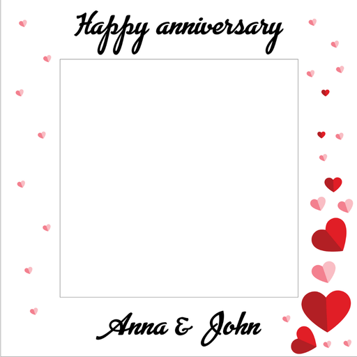 Personalized anniversary frame - Dudus Online