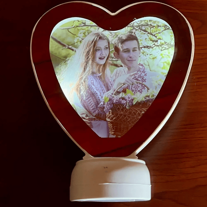 Personalized heart led magic mirror - Dudus Online