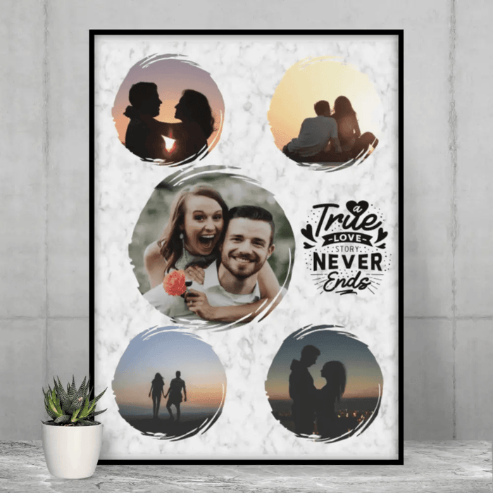 True love never ends collage frame - Dudus Online