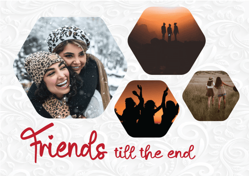 Friends till the end collage posters - Dudus Online